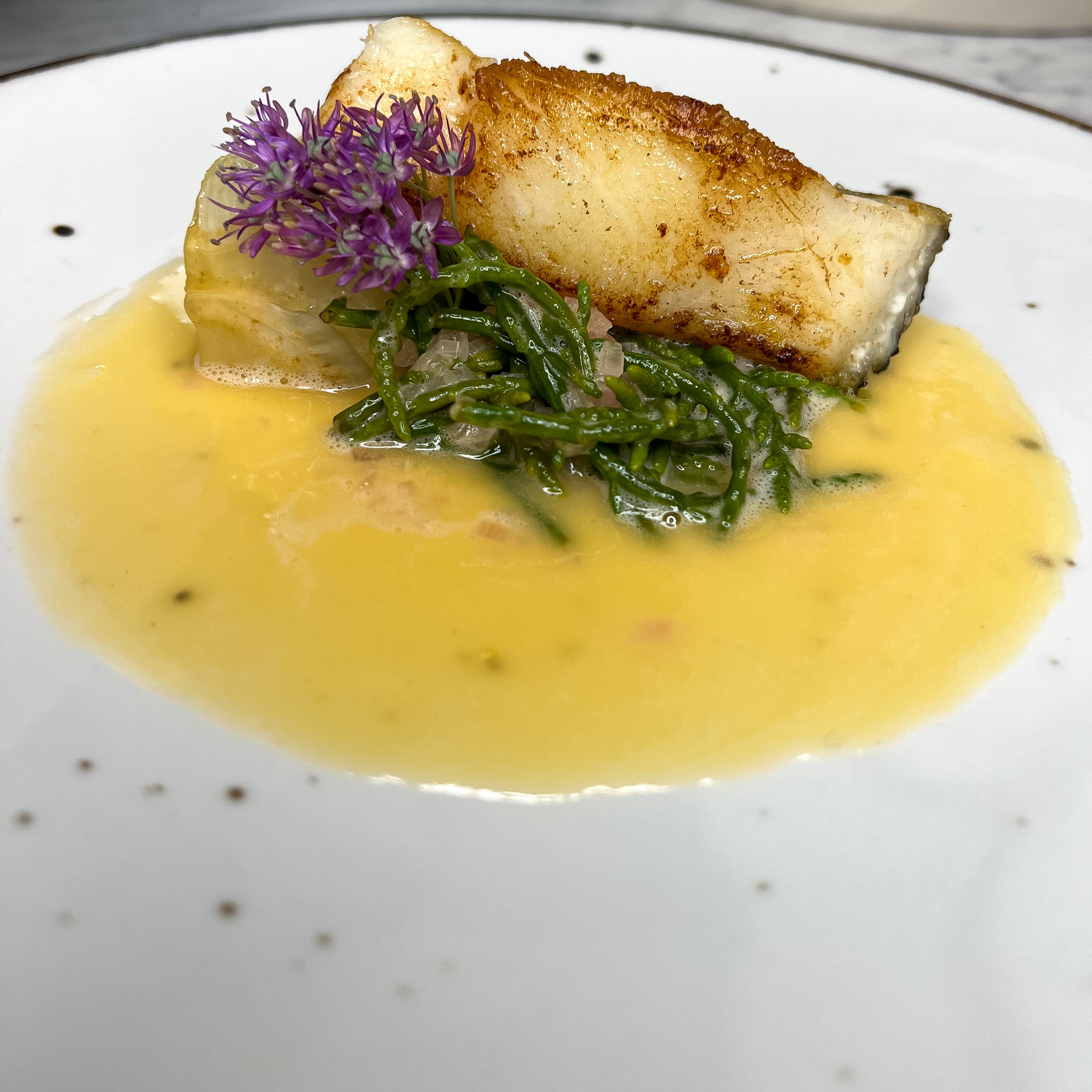 Glacier 51 w sosie buerre blanc z soliródem