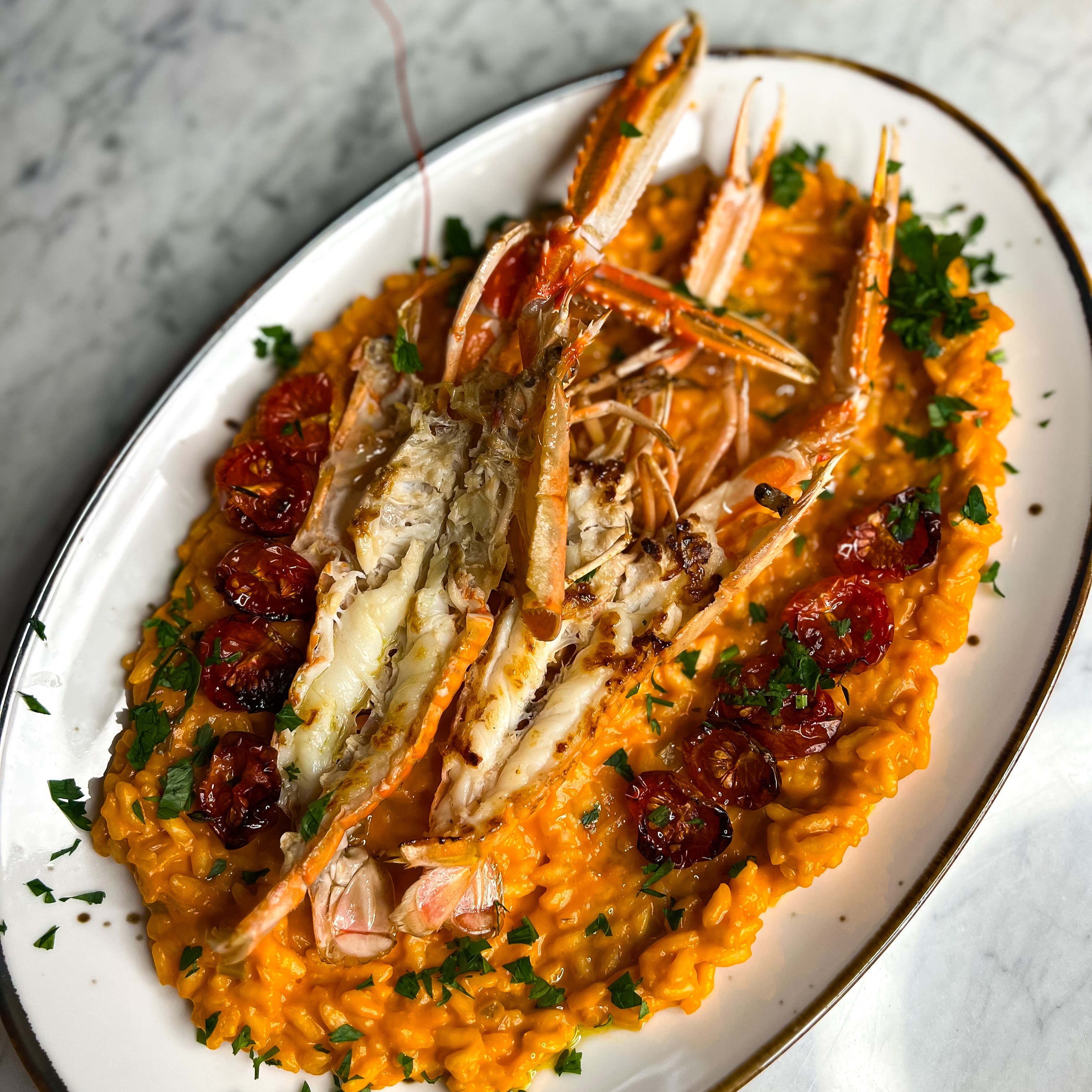 Risotto z langustynką